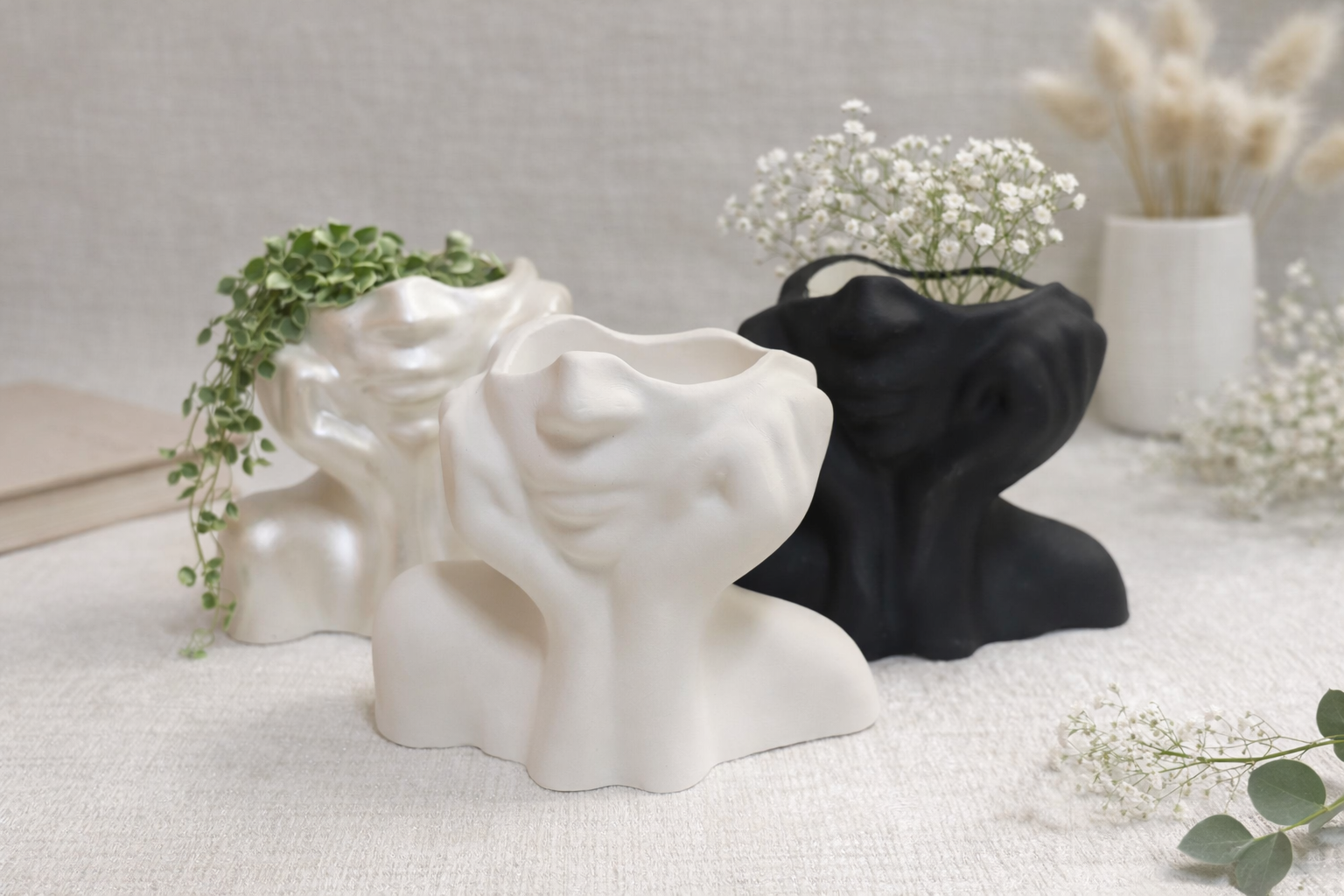 Гіпсові кашпо