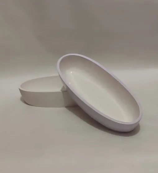 Гіпсове кашпо лодочка для стильного інтер'єру