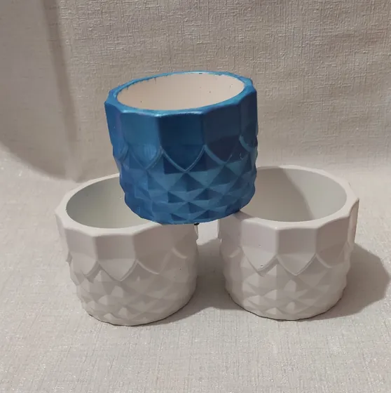 Гіпсове кашпо 10*8 см