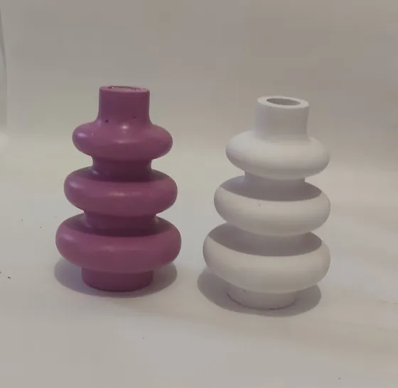 Гіпсова вазочка