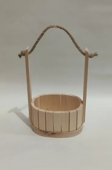 Кашпо овальне з ручкою