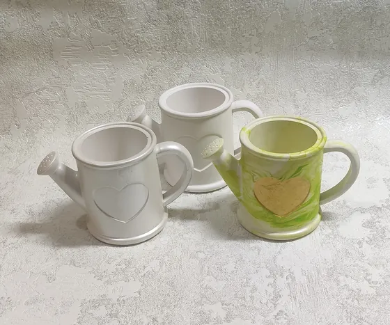 Гіпсове кашпо лійочка #2