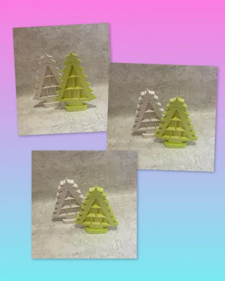 Гіпсове кашпо ялинка