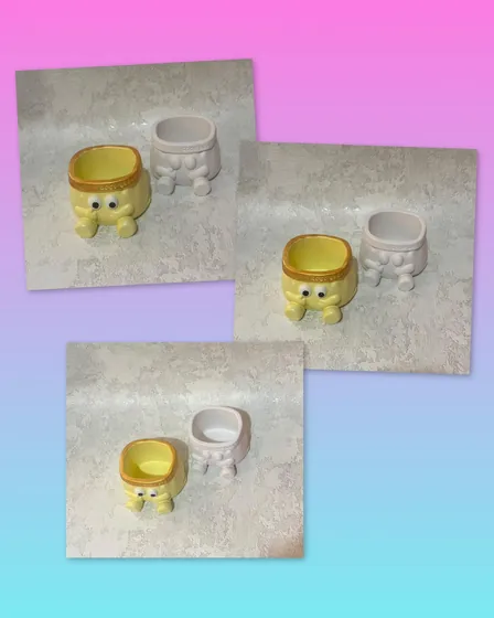 Креативні гіпсові кашпо для рослин