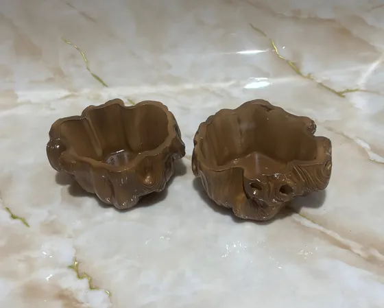 Гіпсові кашпо з натуральним дизайном