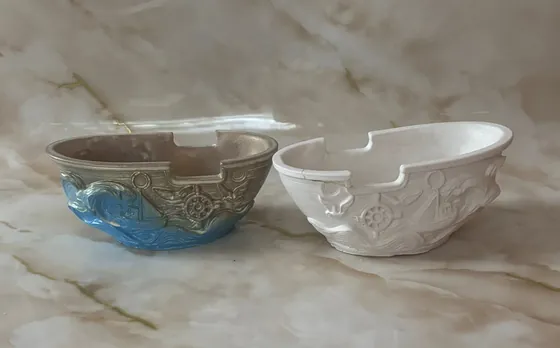 Гіпсові кашпо з морським дизайном