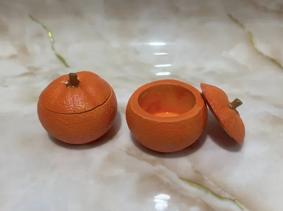 Гіпсові кашпо у формі апельсина