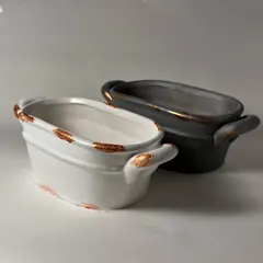 Гіпсове кашпо з ручками