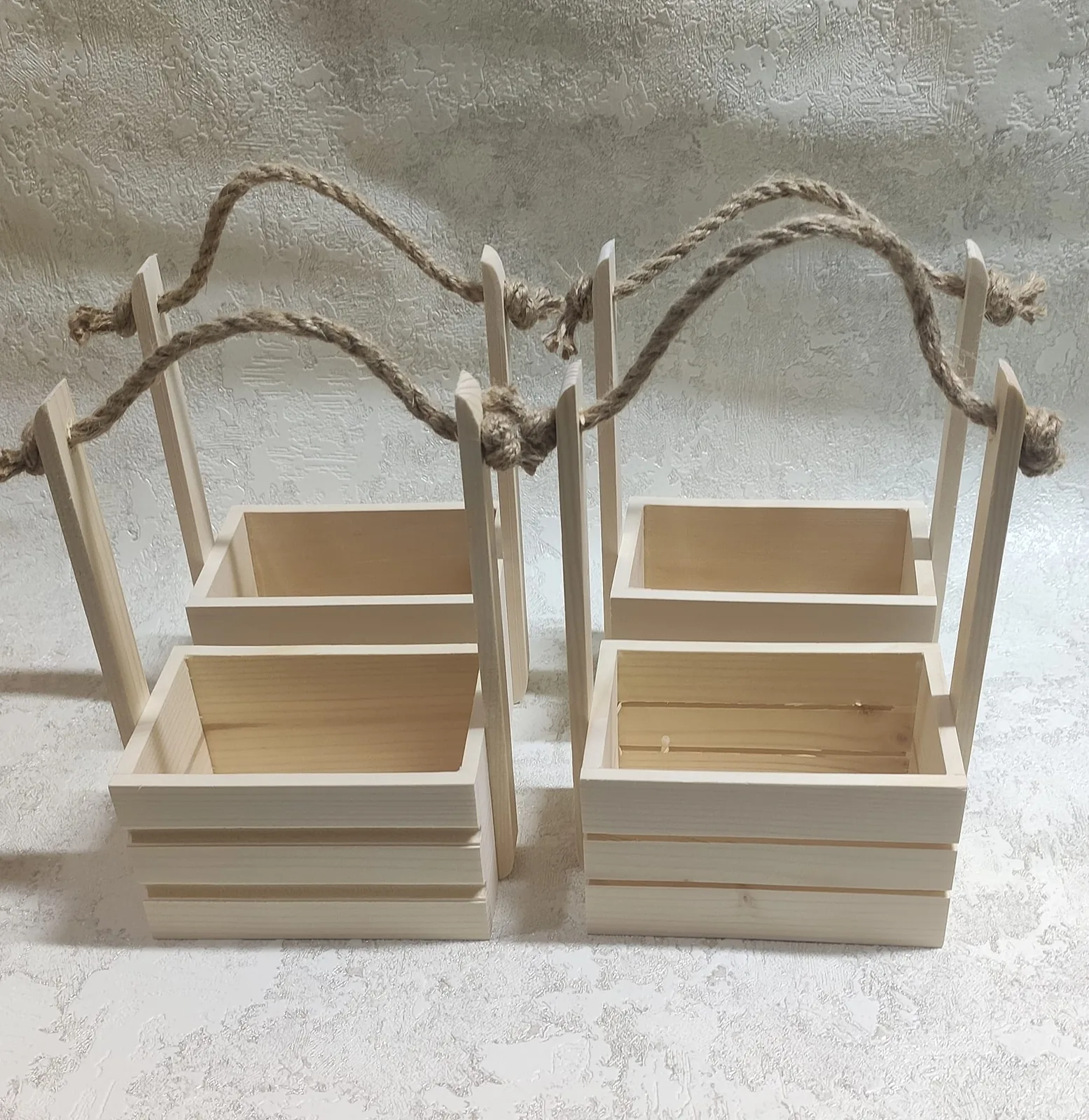 Кашпо дерев'яне 12*9*7 см