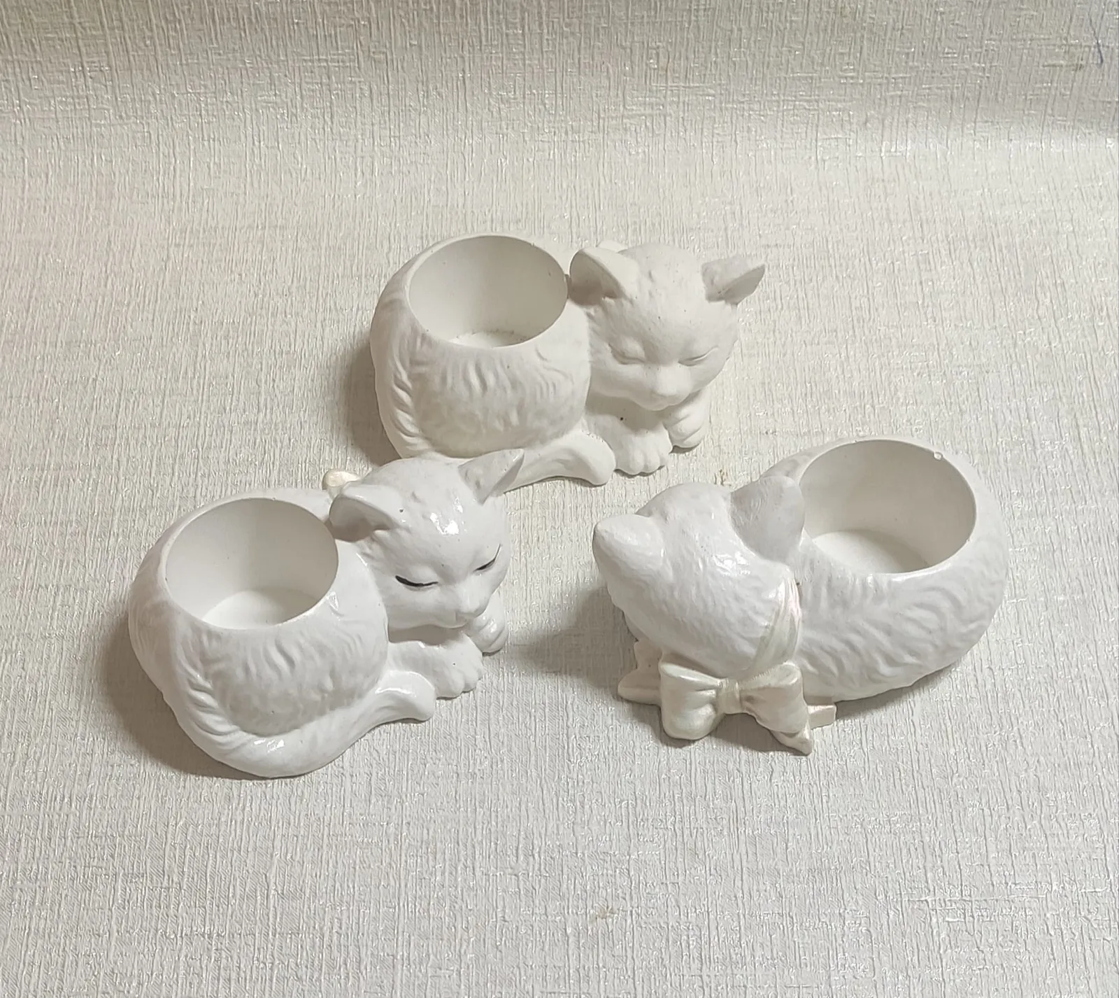 Гіпсове кашпо "Котик"