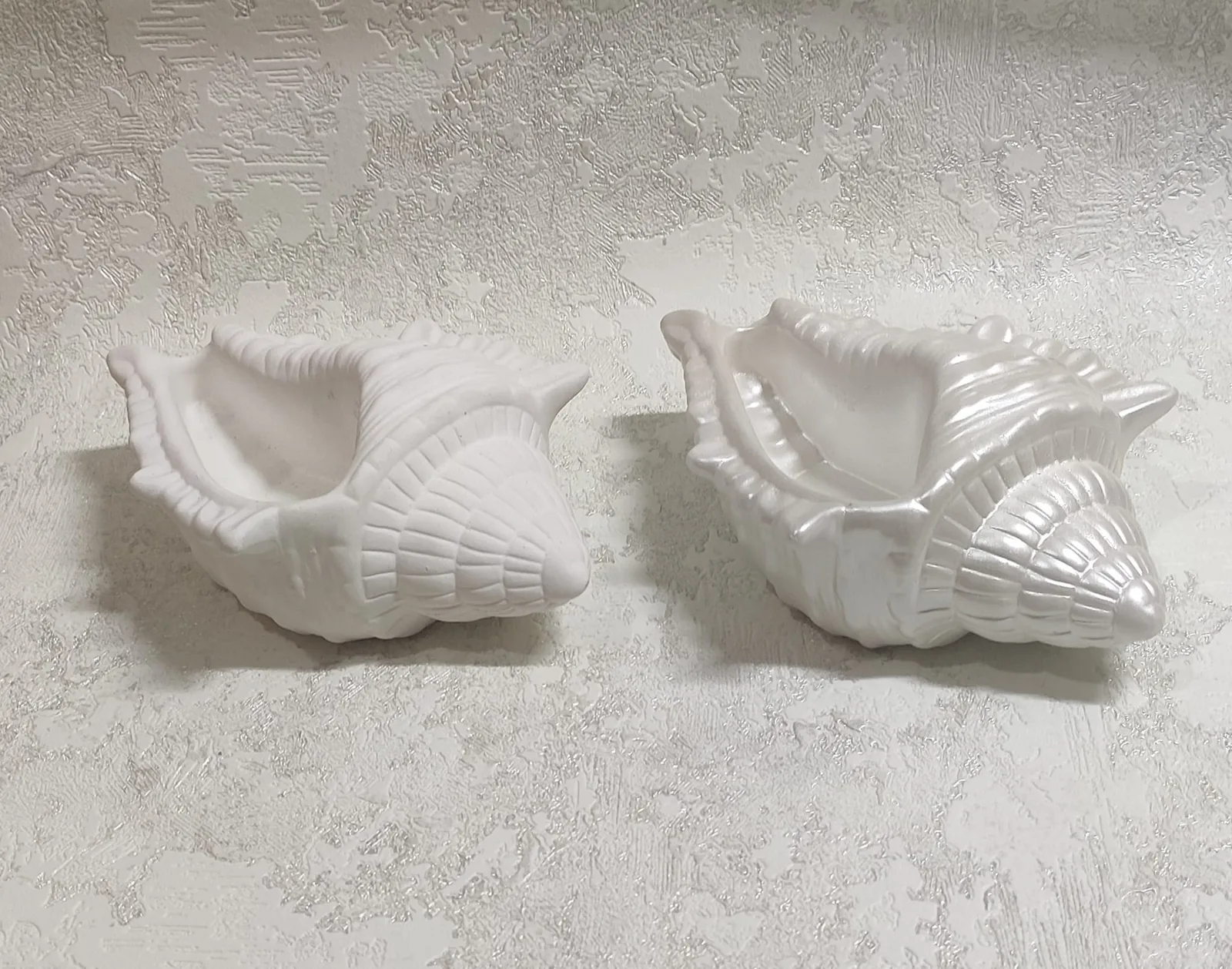 Гіпсове кашпо мушля