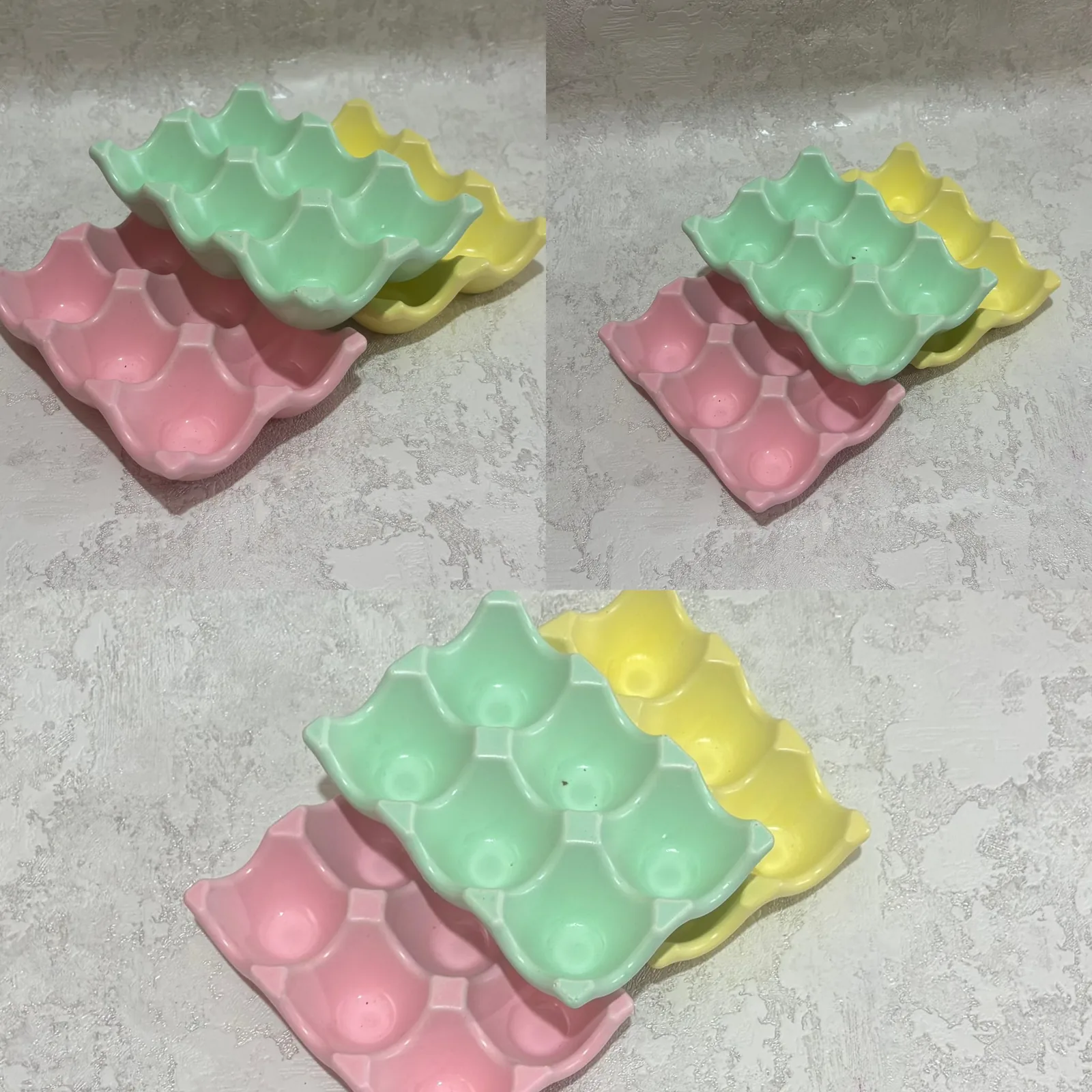 Гіпсові кашпо в пастельних відтінках